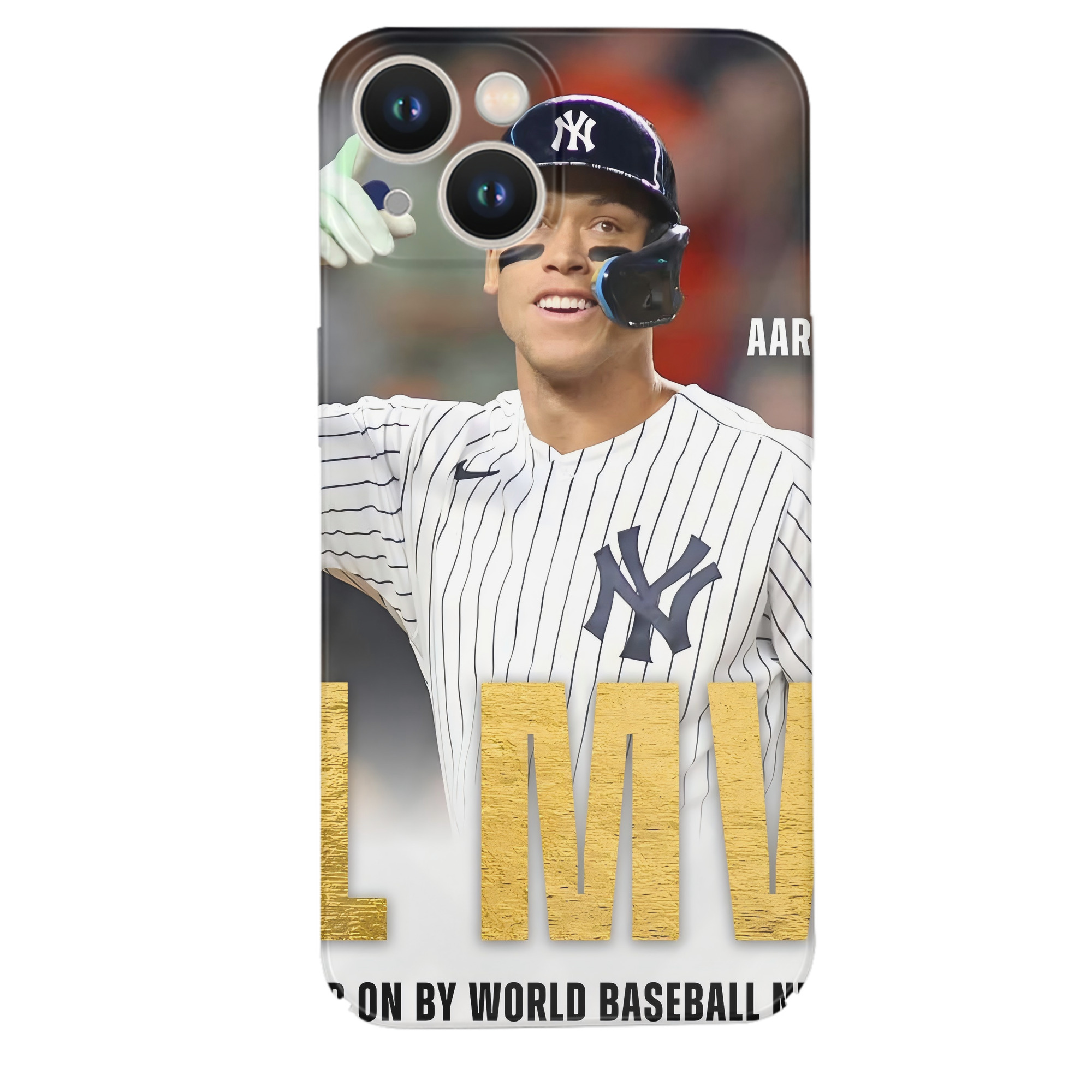 Aaron Judge MVP IPhone 14 Series Full-Cover Hard Case – Shockproof With Raised Camera Protection – Precise Cutouts, Wireless Charging Compatible – Durable, Anti-Yellowing, Easy To Clean